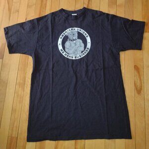 Vintage UFCW Union Line We Mean Business Graphic T-shirt Mens